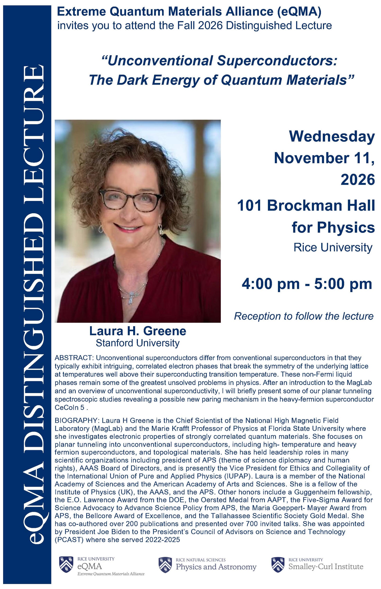 Fall 2026 Distinguished Lecture Flyer